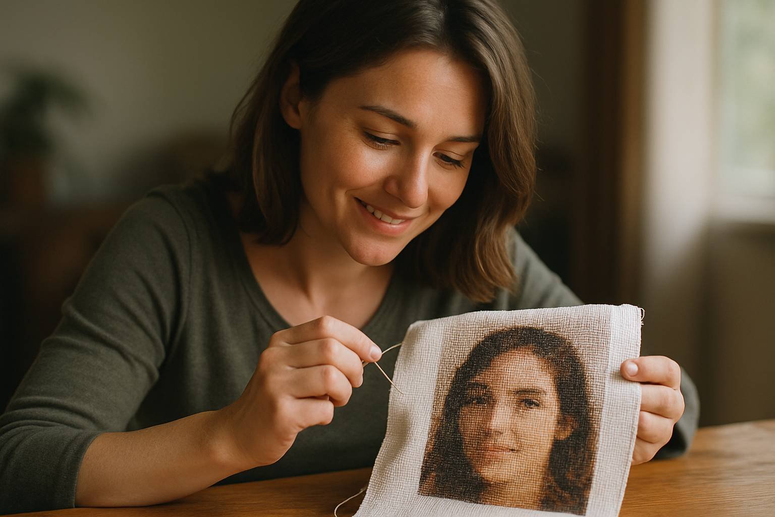 Comment transformer une photo en grille de point de croix ?