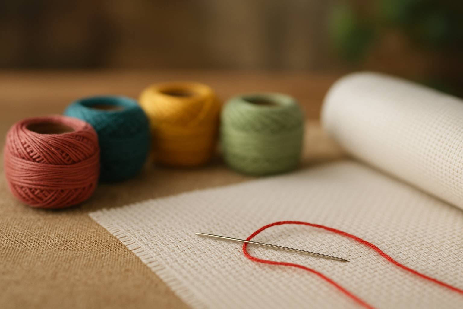 Comment choisir ses fils et toiles pour un rendu parfait au point de croix