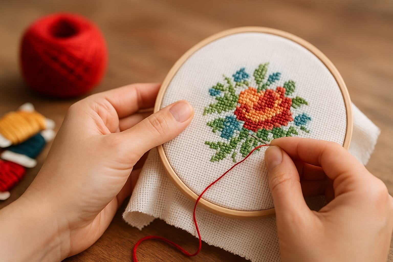 Secrets pour réussir vos couleurs et fils au point de croix comme une pro